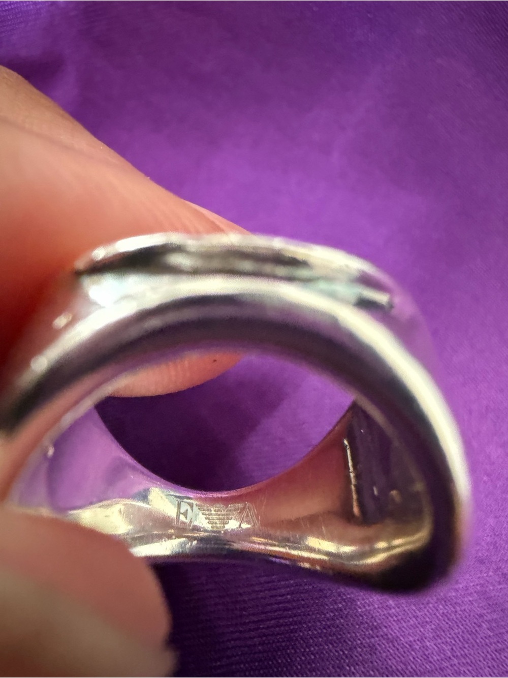 Emporio Armani Sculpted Silver Ring